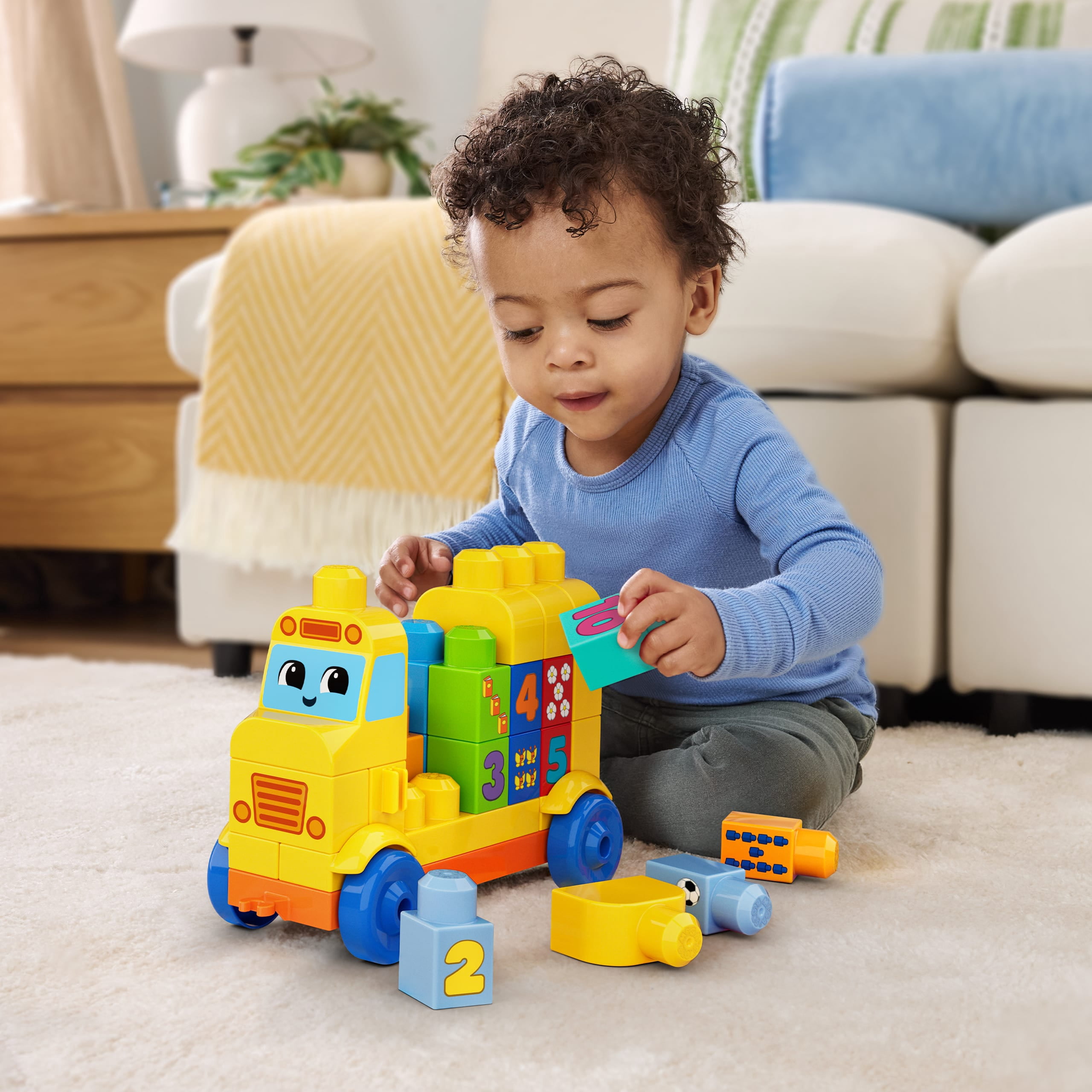MEGA BLOKS-Mon Premier Bus des Chiffres-coffret de 45 pièces