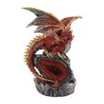 thumbnail image 2 of Sculpture Exquise, Conception de Dragon Unique, Effet de Lave Illuminée, Construction en Résine, Application Polyvalente, Statue de Dragon avec Lumière, 2 of 8