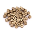 thumbnail image 3 of Insert en Laiton Moleté Insert en Laiton Moulé dans Insert 50 Pcs M3 Cylindre en Laiton Moleté Rond Moulé dans Insert Écrous Encastrés M3x5x5.3, 3 of 8