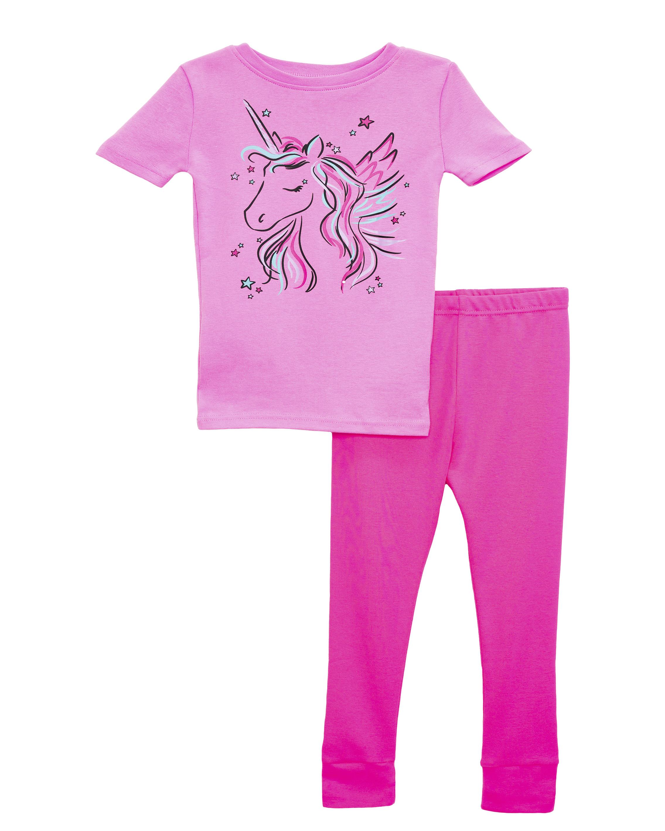 Prestigez Ensemble de Pyjama pour Filles en Coton Biologique