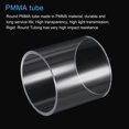 thumbnail image 4 of Unique Bargains 90mm ID 100mm OD 100mm  Clear Acrylic Pipe Rigid Round Tube for Lighting, Models, Plumbing, Crafts, 4 of 6