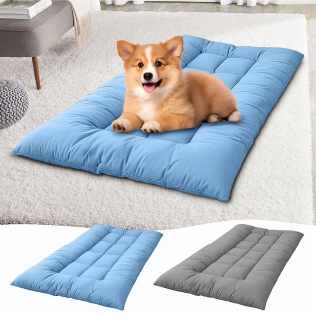 Feltree Ultimate Summer Cooling Mat for Dog Sofa Bed, Extra Large Soft Thick Polyester Pet Pad with Non-Slip Base, All-Season Comfort