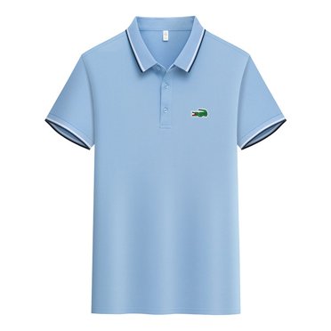 Men's POLO Shirt, Crocodile Embroidery Loose T-shirt, Men's Casual Short Sleeve, Summer Sports Fashion T-shirt-sebneei