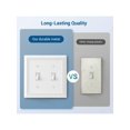 thumbnail image 2 of DEWENWILS Decorative Light Switch Plate Cover, Metal Toggle Light Switch Wall Plate, 2-Pack, 2 of 4