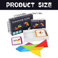 thumbnail image 3 of Preschool Learning & Education Toys 7 Pieces Wooden / 60 Pieces Instructions Cards More Than 400 Patterns In Total Geometric Wooden For Kids 3 And Up Toys, 3 of 9