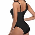 thumbnail image 4 of Diufon Swimsuit for Women Trendy Mesh Backless Bathing Suits Summer Beach Solid Color Tight Swimwear, 4 of 5