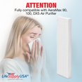 thumbnail image 2 of LifeSupplyUSA True HEPA Filter Replacement Compatible with AeraMax 90, 100, DX5 Air Purifier, 2 of 5