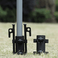 thumbnail image 4 of 3PCS Awning Canopy Pole Fixed Tube Ground Bracket Windproof Adjustable Tent Support Pole with Ground Nails, 4 of 8