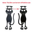 thumbnail image 3 of Cat 5PCS Black Kitten Cat Plastic Bookmarks Hollow Kitten Bookmarks Lovely Durable 3D Animal Bookmarks, 3 of 7