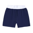 thumbnail image 5 of FAOWME Ensemble de Survêtement 2 Pcs pour Enfants Garçons Filles Été T-Shirt à Manches Courtes Col Rond avec Short Marine 2-3 Ans, 5 of 5
