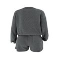 thumbnail image 4 of Women‘s Sweatshirt and Elastic Shorts 2 Piece Tracksuits with Long Sleeves, 4 of 5