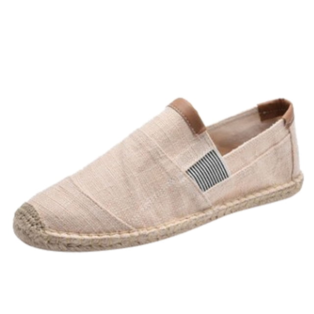 Fashion Mens Breathable Round Toe Shoes Leisure Canvas Upper Shoes