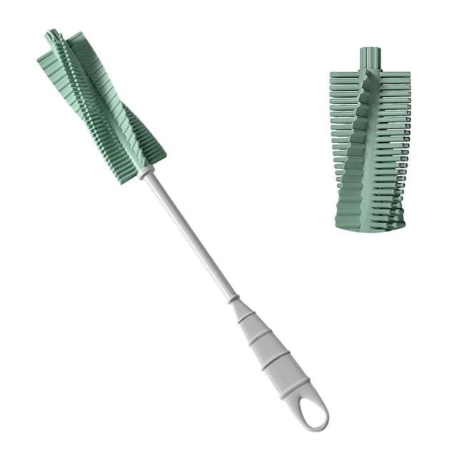 Tong Bottle Brush And Rotatable Pacifier Cleaning Brush For Feeding Bottles Portable 360 Scrubbing With Soft For Newborns