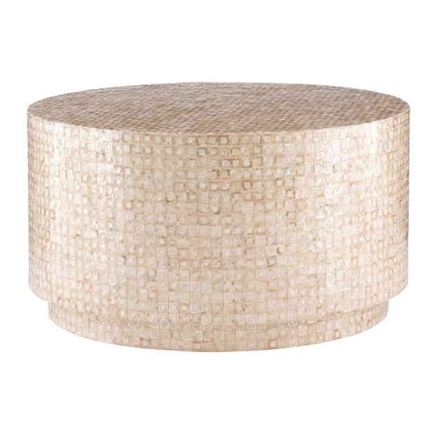 Riverbay Furniture Mosaic Coffee Table in Gold