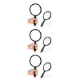thumbnail image 4 of Youkk 2pieces Double Sided Handheld Makeup Mirror Portable And Clear Impeccable And Sweet Gift Choice black 3Set, 4 of 6