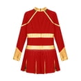 thumbnail image 4 of Alvivi Tenue de Meneuse de Claque pour Filles Robe Plissée Brillante Uniforme de Cheer pour Enfants Rouge 8, 4 of 5
