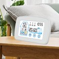 thumbnail image 3 of Amdohai Indoor & Outdoor Hygrometer Thermometer with Time Backlight LCD Display Desk Electronic Temperature Humidity Meters for Home Greenhouse Cellar, 3 of 8