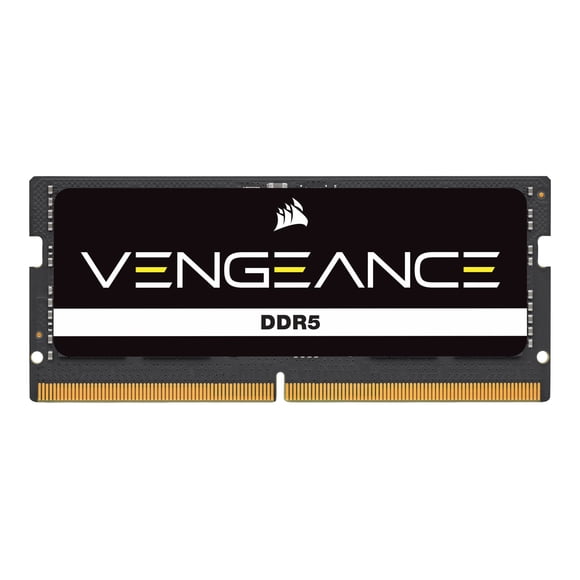 Corsair CMSX16GX5M1A4800C40 Vengeance 16GB 262-Pin DDR5 SO-DIMM DDR5 4800 Laptop Memory, Black