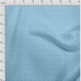 thumbnail image 4 of oneOone Polyester Spandex Light Blue Fabric Leaves Craft Projects Decor Fabric Printed By The Yard 56 Inch Wide, 4 of 4