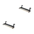 thumbnail image 1 of Ruiboury 1/2/3/5 Rustproof Bathroom Storage Shelf - Simple Good Ventilation Smooth Line Easy Installation Exquisite Craft Widen Spacing Black 2PCS, 1 of 6