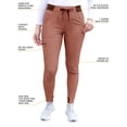 thumbnail image 4 of Adar Pro Movement Booster Scrub Set For Women - Sweetheart V-Neck Scrub Top & Yoga Jogger Scrub Pants, 4 of 7