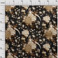 thumbnail image 3 of oneOone Rayon Brown Fabric Asian Chinese Craft Projects Decor Fabric Printed By The Yard 56 Inch Wide, 3 of 4