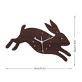thumbnail image 3 of Rabbit Shaped Wall Clock Mute Clock Living Room Decorative Wall Clock Wall Decor, 3 of 8