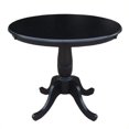 thumbnail image 1 of International Concepts 36" Round Dining Table in Black, 1 of 5