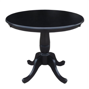 International Concepts 36" Round Dining Table in Black