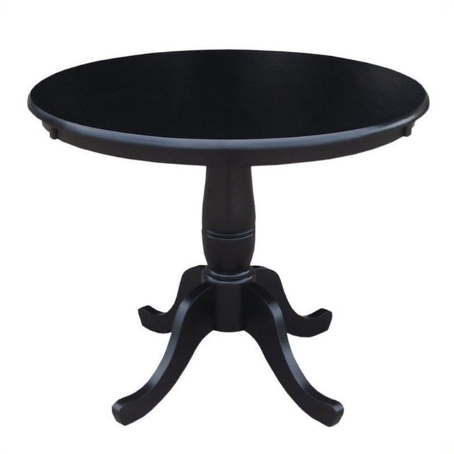 International Concepts 36" Round Dining Table in Black