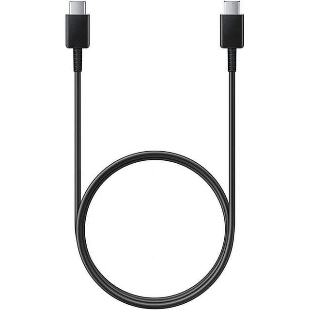 USB-C to C Cable - Black (2m) - Bulk displayed in a front-facing view. The cable features a durable braided design with strain relief for flexibility and longevity. Supports 3A fast charging and data transfer with built-in 56kΩ resistor for device safety. Suitable for charging and syncing laptops, tablets, and smartphones, offering reliable conductivity and stability.