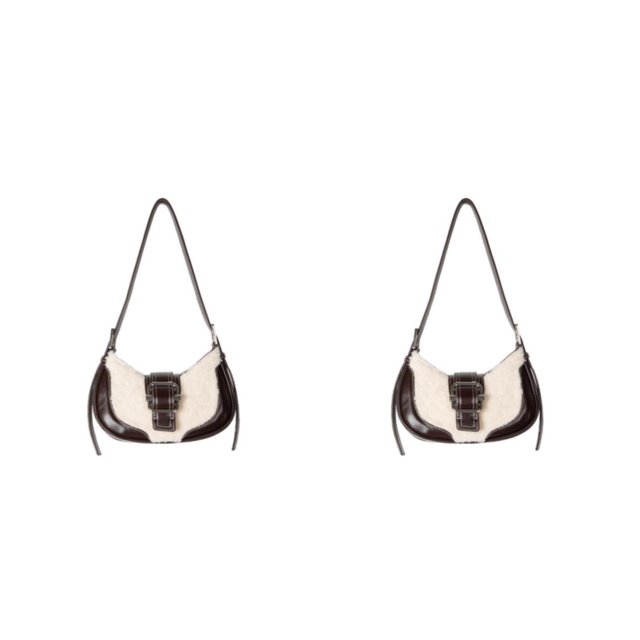 Ruiboury Convenient And Practical Ladies Underarm Bags For Busy Women Large Capacity brown 2Set