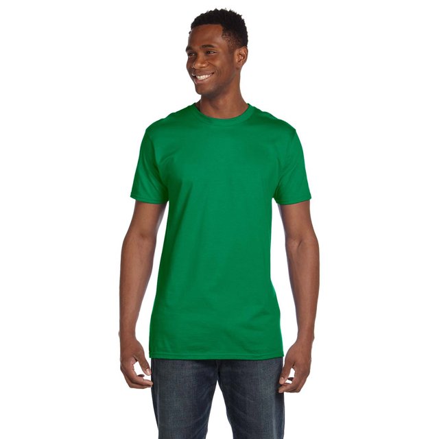 Hanes 4980 T-Shirt en Coton Nano - Vert Kelly - Grand