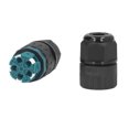 thumbnail image 2 of IP68 Waterproof Connector, Outdoor Brass Contacts 5 Core Waterproof Connectors  For 10-14mm Wire Range, 2 of 8