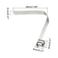 thumbnail image 2 of Uxcell 8x8mm Kayak Paddle Snaps, Solid Button Single Pin Lock Tube Spring Clips for Tent Pole, 8 Pack, 2 of 6