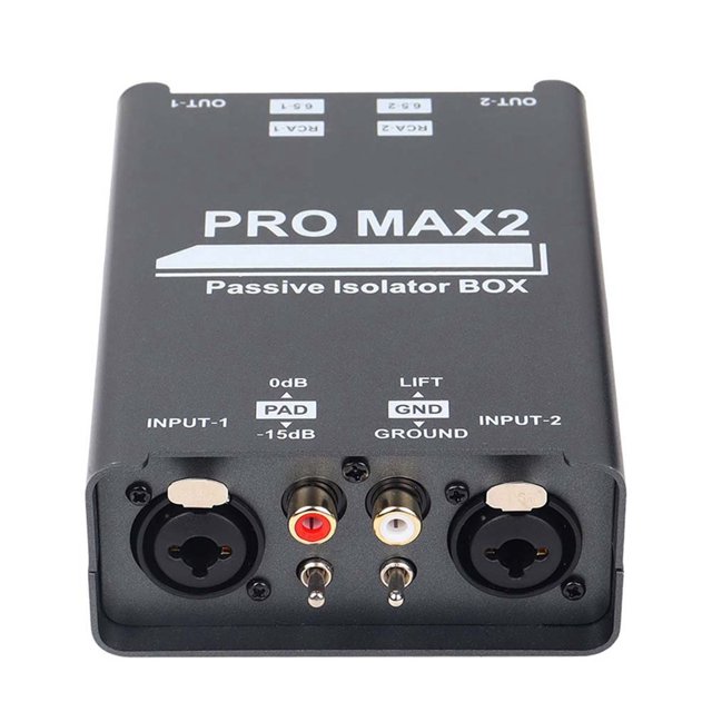 3X 2-Way Audio Isolator Audio Current Noise Eliminator XLR 6.5 Lotus Isolator Mixer Live Broadcast