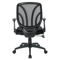 thumbnail image 2 of Fauteuil noir à dossier ajouré et accoudoirs relevables Work SmartTM, 2 of 6