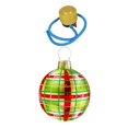 thumbnail image 3 of Boule Gonflable de Noël Décorations de Noël PVC Décoration Extérieure Noël Grille Rouge Verte, 3 of 9