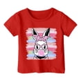 thumbnail image 4 of XDZJLR T-Shirts Filles Enfants Pâques Graphique Coupe Ample Décontractée Manches Courtes Col Rond pour Garçons Vêtements 8-9 Ans, 4 of 4