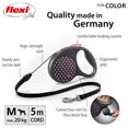 thumbnail image 2 of Flexi FUN Dots Medium Retractable Dog Leash, Pink, 5m/16ft, 2 of 9