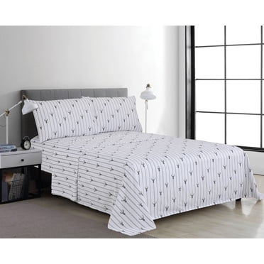 4 Piece Microfibre Sheet Set Stag