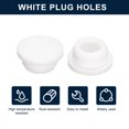 thumbnail image 2 of Unique Bargains 6 Pcs White Plug Holes, T24 Rubber Button Plug for 23mm/0.91' Hole, 2 of 6