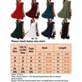 thumbnail image 3 of UKAP Ladies T Shirt Dress Swing Sundress Summer Short Mini Dresses Simple Boho Dark Green L, 3 of 3