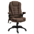 thumbnail image 1 of Vinsetto Massage Office Chair with 6-Point Vibration, Brown, 1 of 10
