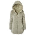 thumbnail image 4 of Sportoli Womens Winter Coat Reversible Faux Fur Lined Quilted Puffer Jacket - Sage (Small), 4 of 7