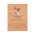 thumbnail image 1 of Heliisoer Twelve Constellation Necklace Diamond Bracelet + Card Set, 1 of 1
