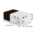 thumbnail image 2 of EGNMCR Projecteur Mini Projecteur Mini Portable Automatique HD Projecteur Portable pour Extérieur/intérieur Projecteur de Films un Projecteur, 2 of 8