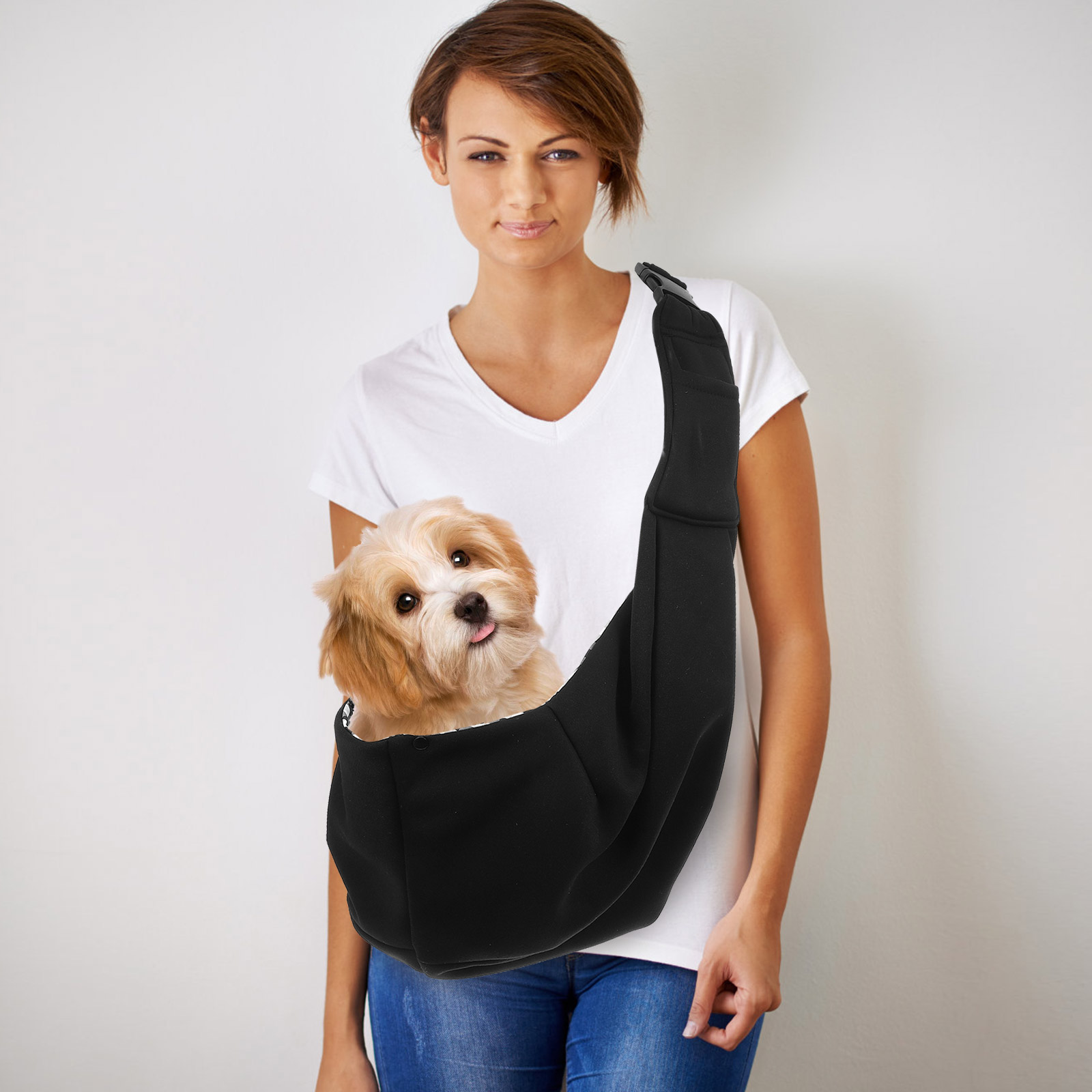 Raindrops dog bag travel dog carrier designed with storage pocket 1Set