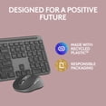 thumbnail image 3 of Logitech MK955 Signature Slim Wireless Keyboard and Mouse Combo, For Larger Hands, Quiet Typing and Clicking - Black, 3 of 12