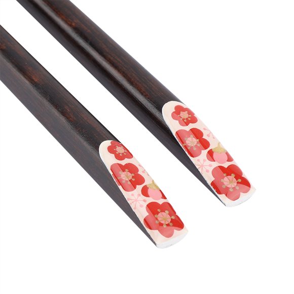 Sakura Chopsticks,1 Pair Reusable Wooden Japanese Style Sakura Pattern Chopsticks For Home Restaurant
